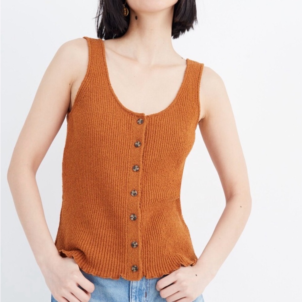 Madewell Kingston Button-Front Sweater Tank